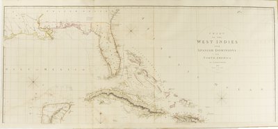 Carte des Antilles et des dominions espagnols en Amérique du Nord - Aaron Arrowsmith
