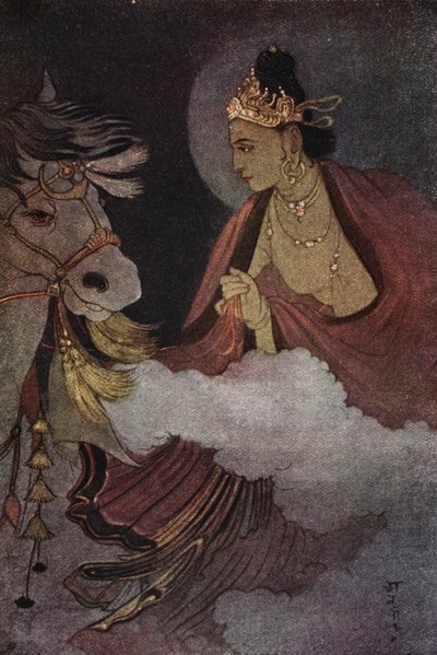 Départ du Prince Siddhartha, illustration de 