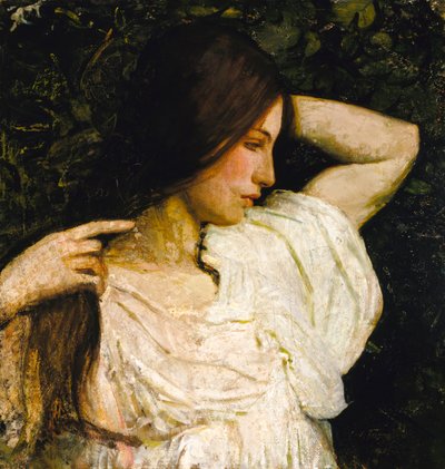 Fille arrangeant ses cheveux, 1918-1919 - Abbott Handerson Thayer