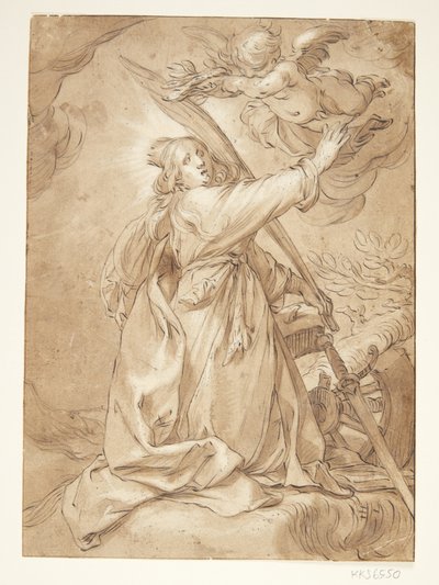 Catherine en martyre - Abraham Bloemaert