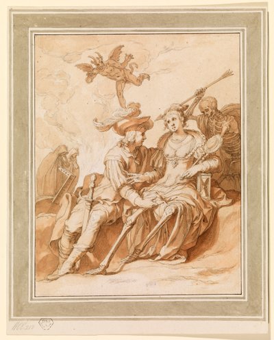 La Mort et les Amants - Allégorie de "Vanitas", vers 1620 - 1630 - Abraham Bloemaert
