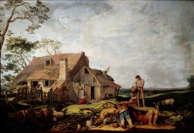 Paysage avec paysans se reposant - Abraham Bloemaert