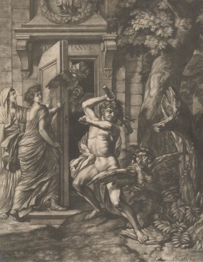Hercule devant le temple de Janus - Abraham Blooteling