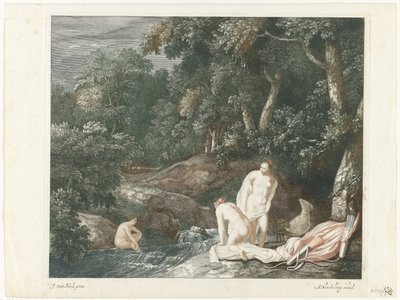 Diane et ses nymphes se baignant dans une rivière - Abraham Bloteling