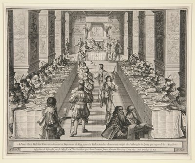 Disposition du Festin - Abraham Bosse