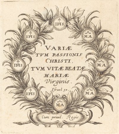 Frontispice pour "Les Mystères de la Passion" de Callot - Abraham Bosse