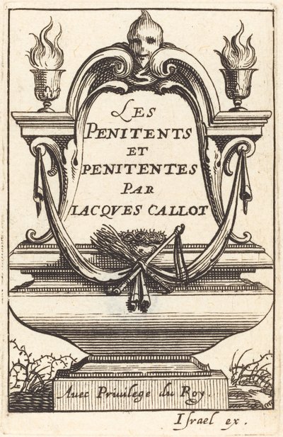 Frontispice pour "Les Pénitents" de Callot - Abraham Bosse