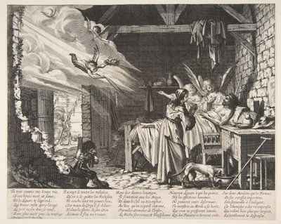 La Mort de Lazare - Abraham Bosse
