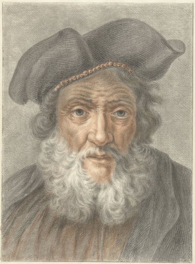 Vieil homme avec bonnet - Abraham Delfos