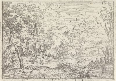 Paysage avec ruines - Abraham Genoels
