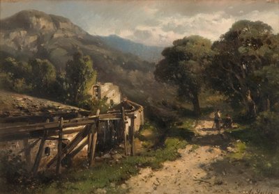 Paysage et moulin - Abraham Hulk
