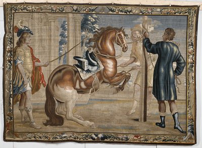 William Cavendish avec un Cheval, vers 1660 - Abraham Jansz. van after Diepenbeeck