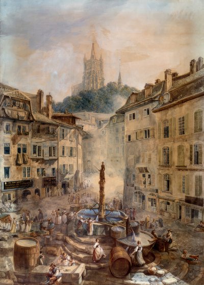 Place de la Palud - Abraham Louis Rodolphe Ducros