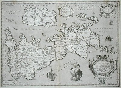 Carte de la Grande-Bretagne et de l