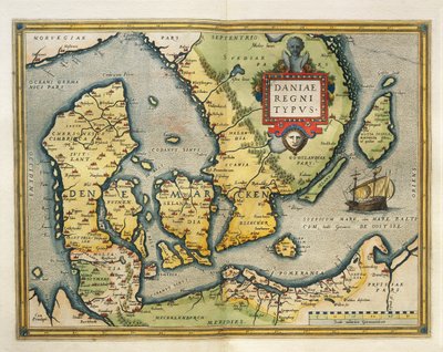 Carte du Danemark - Abraham Ortelius