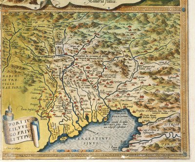 Carte de la région Friuli Venezia Giulia, du Theatrum Orbis Terrarum par Abraham Ortelius - Abraham Ortelius