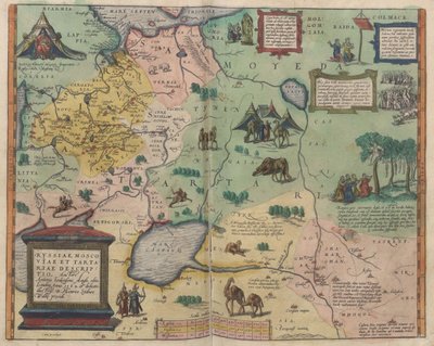 Carte de la Russie De : Theatrum Orbis Terrarum, 1573 - Abraham Ortelius