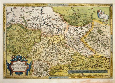 Carte de la Saxe, du Theatrum Orbis Terrarum par Abraham Ortelius - Abraham Ortelius