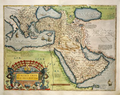Carte de la Turquie, du Theatrum Orbis Terrarum par Abraham Ortelius - Abraham Ortelius