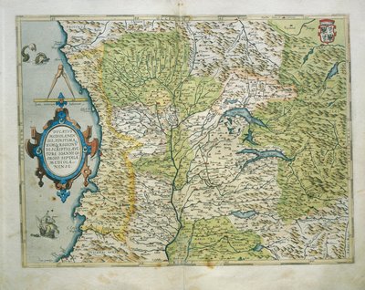 Carte du Duché de Milan, Italie, du Theatrum Orbis Terrarum par Abraham Ortelius - Abraham Ortelius