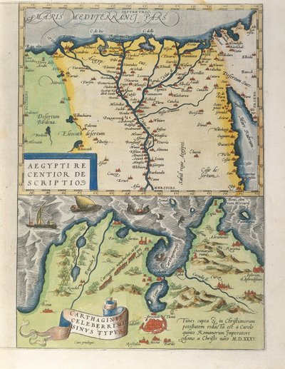 Carte du delta du Nil et de l