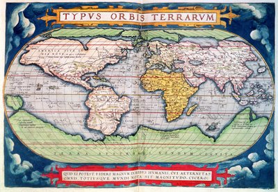 Carte du monde : "Typus Orbis Terrarum", de l