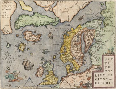 La mer Baltique De: Theatrum Orbis Terrarum, vers 1608-1610 - Abraham Ortelius