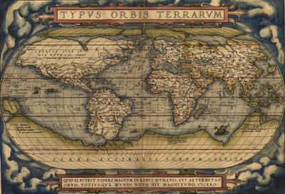 Carte du monde Typvs Orbis Terrarvm - Abraham Ortelius