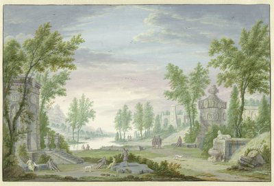Paysage arcadien - Abraham Rademaker