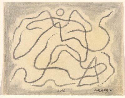 Lignes rythmiques (Abstraction) - Abraham Walkowitz