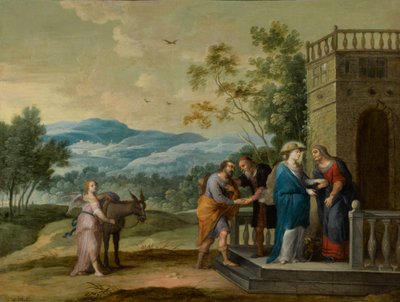 La Visitation : Marie et Elisabeth se serrant la main - Abraham Willemsens
