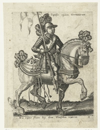 Cavalier allemand en armure - Abraham de Bruyn (attributed to)