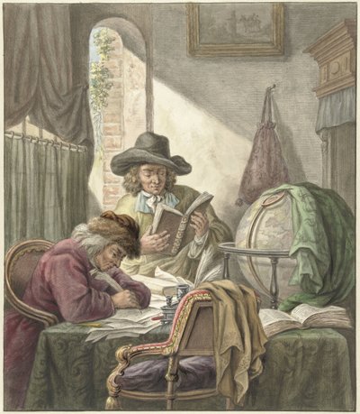 Les érudits - Abraham van (after) Strij
