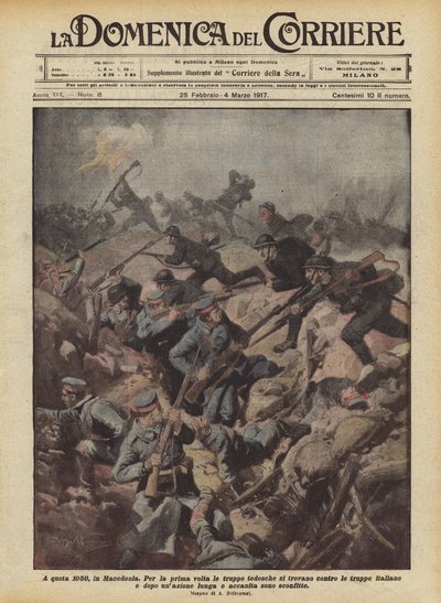 À la cote 1050, en Macédoine - Achille Beltrame