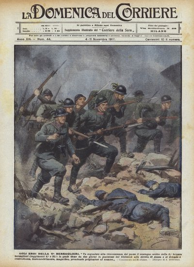 Aux héros de la Ve Bersaglieri - Achille Beltrame