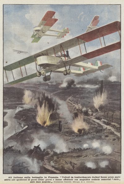 Ailes italiennes sur la bataille en France - Achille Beltrame