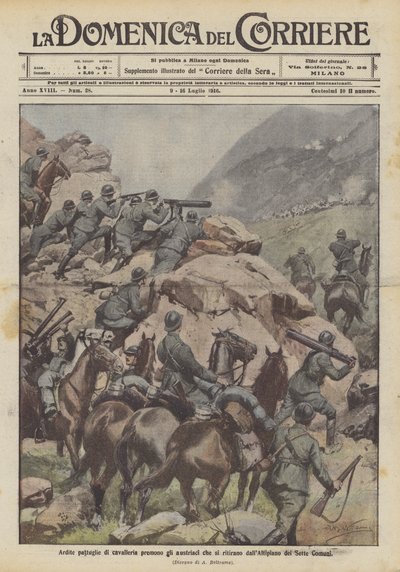 Des patrouilles audacieuses de cavalerie pressent les Autrichiens qui se retirent de l
