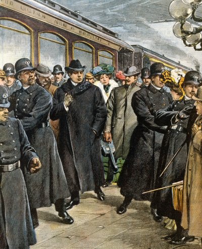 Arrivée du compositeur italien Pietro Mascagni à New York - Achille Beltrame