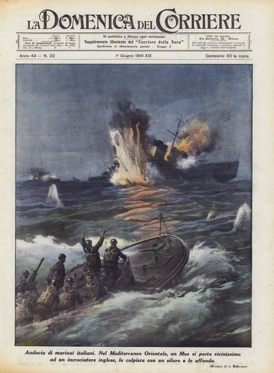 Audace des marins italiens - Achille Beltrame