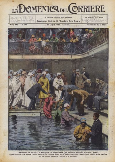 Baptêmes en masse - Achille Beltrame
