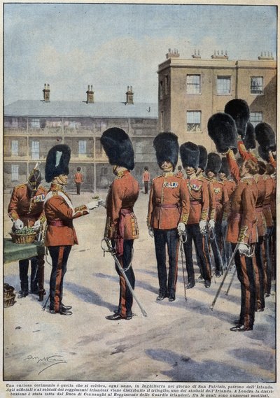Distribution de trèfle pour la Saint-Patrick (patron de l