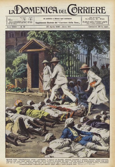 Épisodes de désobéissance civile en Inde - Achille Beltrame