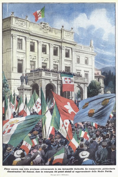 Fiume proclame encore une fois solennellement son indomptable italianité - Achille Beltrame