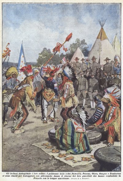 Les Indiens fêtent leurs vétérans - Achille Beltrame