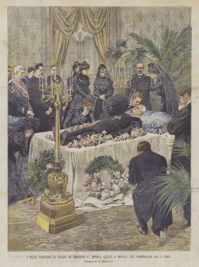 Les royaux visitent la dépouille d