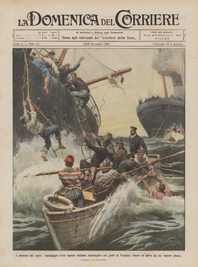 Les drames de la mer, équipage d