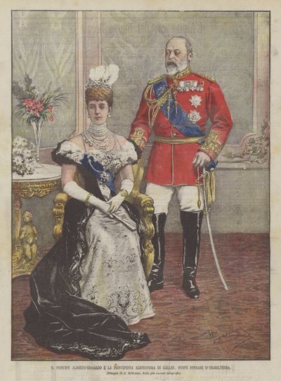 Le prince Albert Édouard et la princesse Alexandra de Galles, nouveaux souverains d