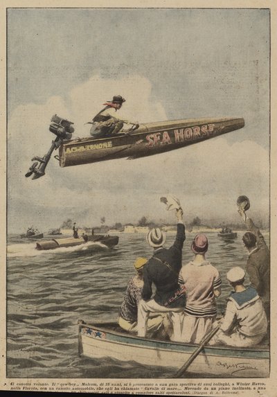 Le canot volant - Achille Beltrame