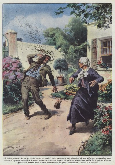 Le voleur puni - Achille Beltrame