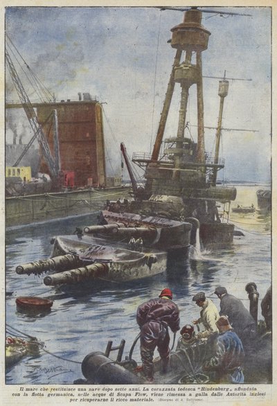 La mer qui rend un navire après sept ans - Achille Beltrame